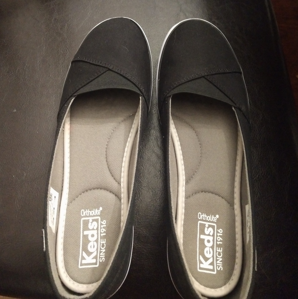 Keds Black Flats